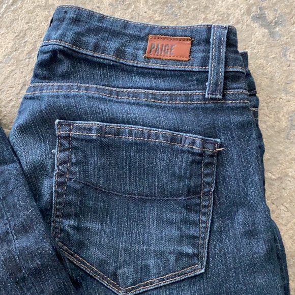 Paige denim skyline boot jeans, size 26, dark blue - Picture 2 of 6